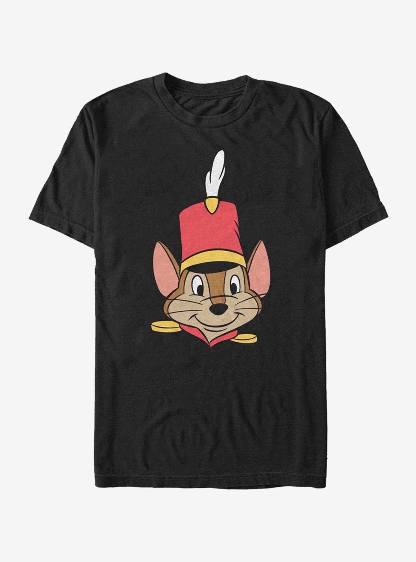 Disney Dumbo Timothy Big Face T-Shirt, BLACK, hi-res