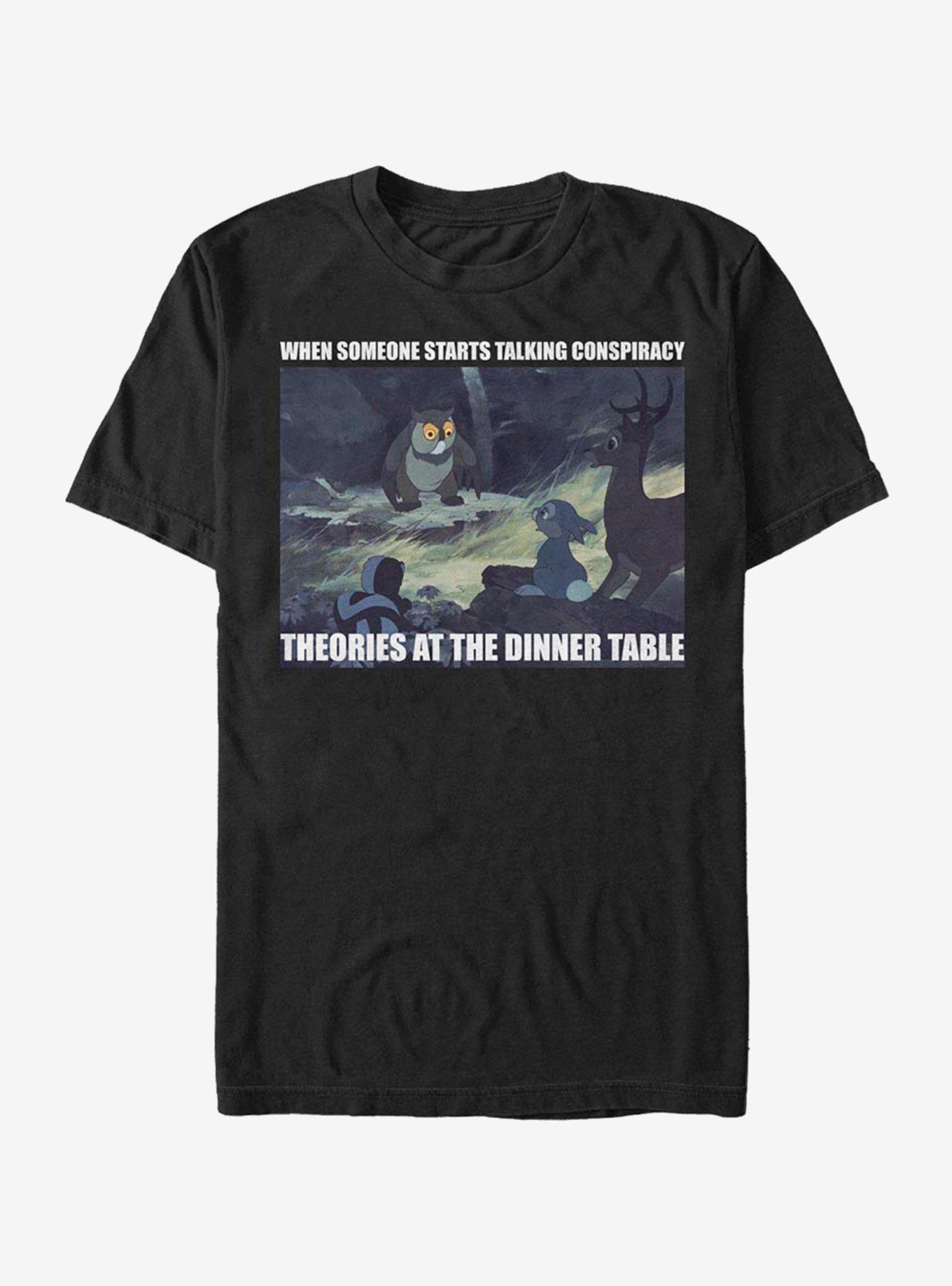 Disney Bambi Conspiracy Theories Meme T-Shirt, , hi-res