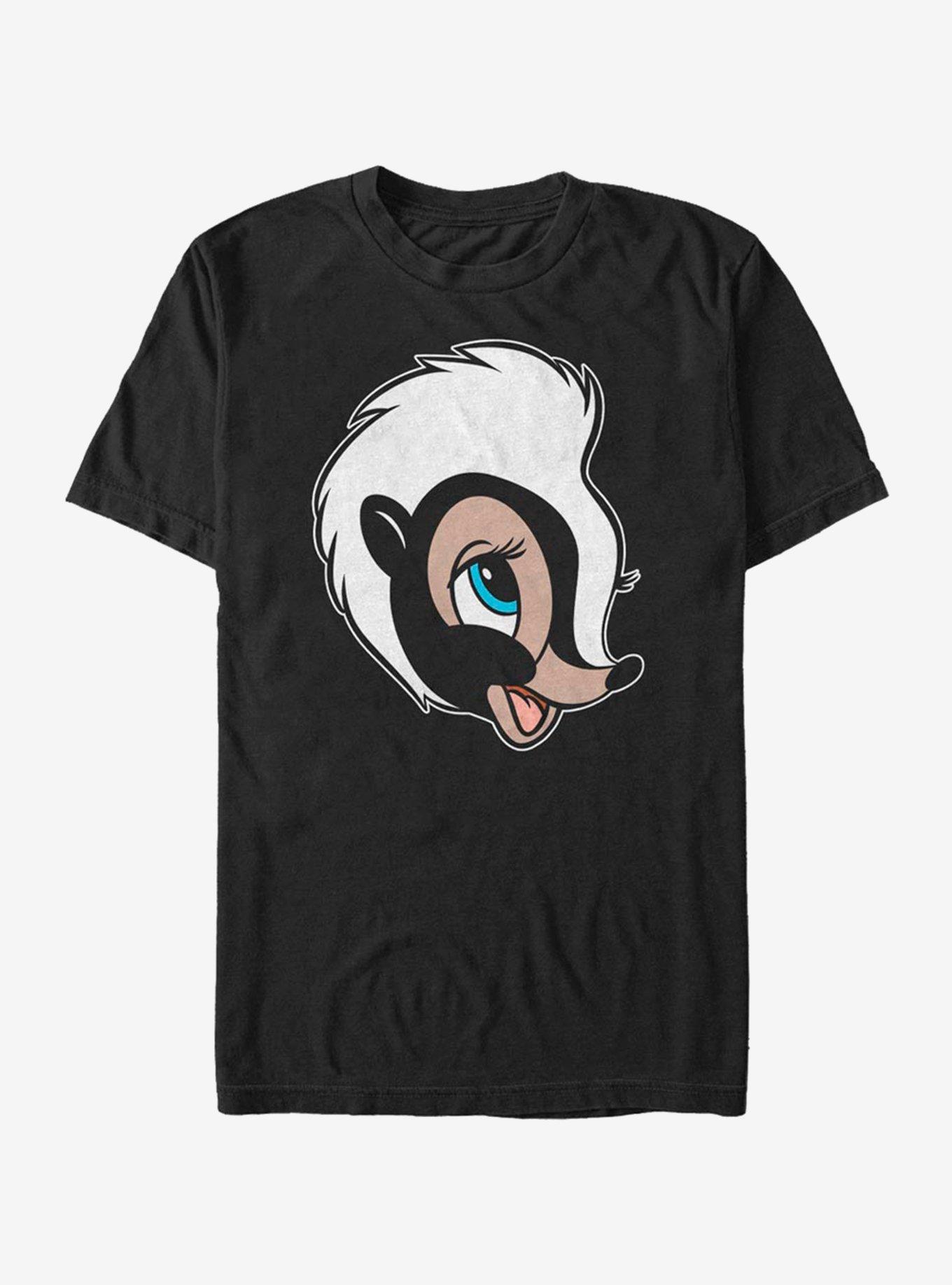 Disney Bambi Flower Big Face T-Shirt, BLACK, hi-res