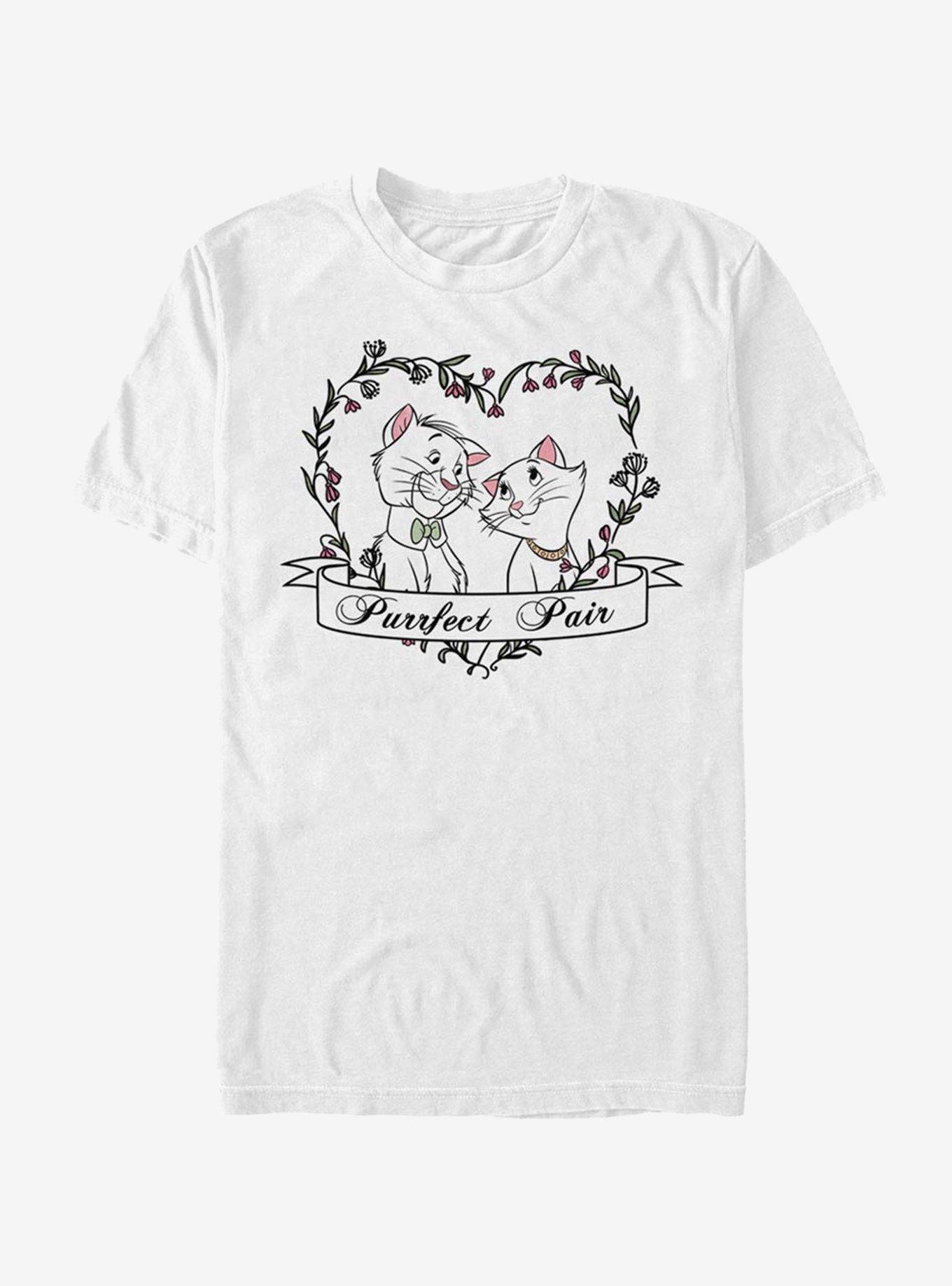 Disney The Aristocats Duchess And O'Malley Purrfect T-Shirt, WHITE, hi-res