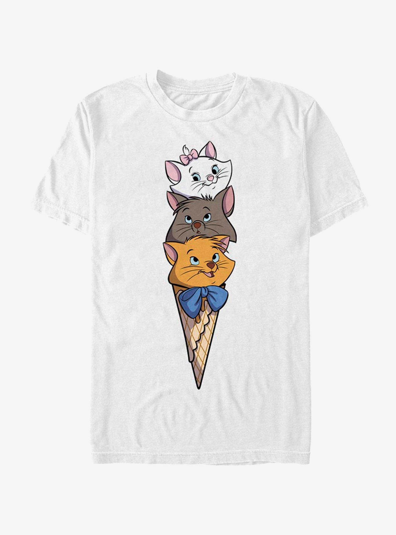 Disney The Aristocats Kitten Ice Cream Stack T-Shirt, , hi-res