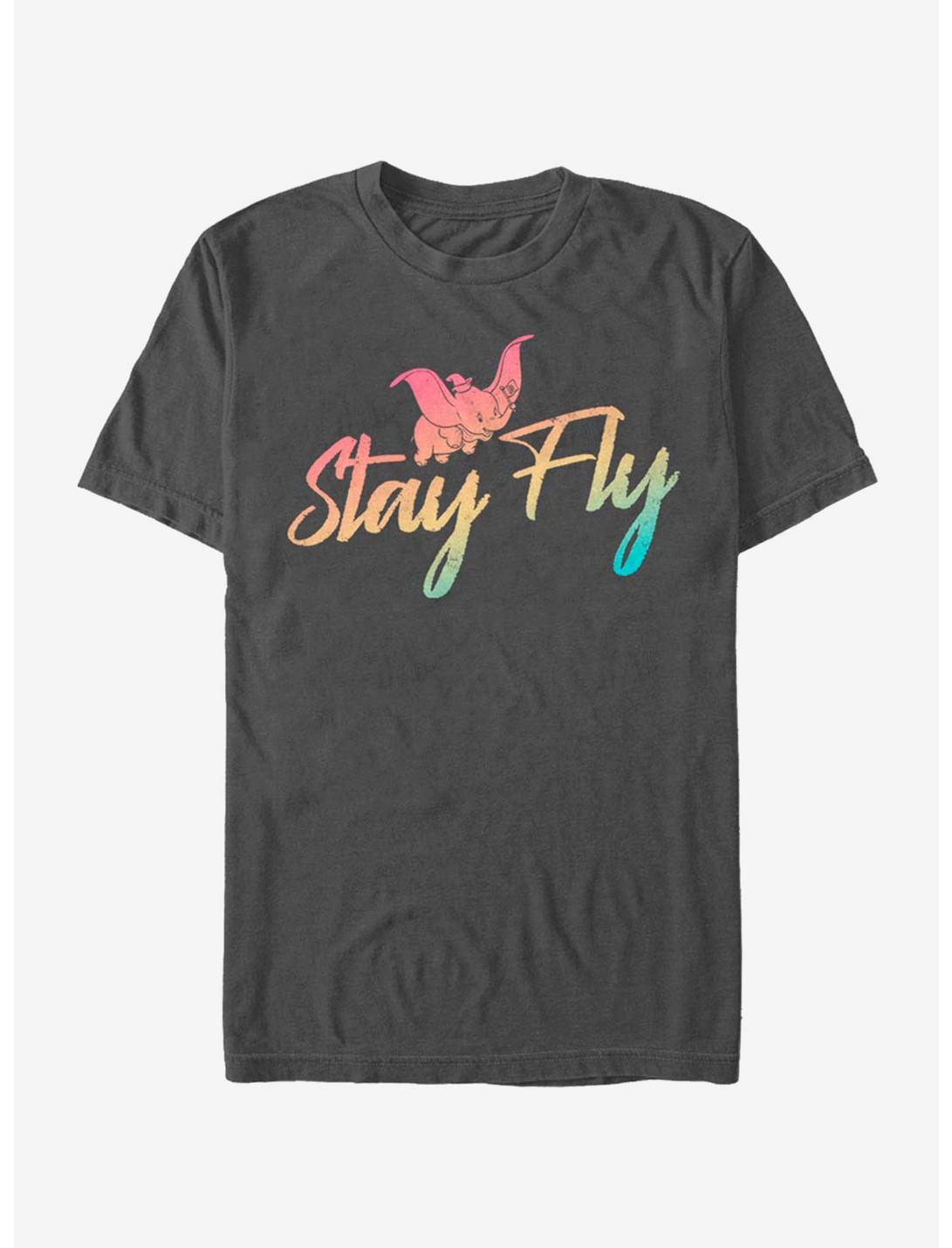Disney Dumbo Stay Fly T-Shirt, CHARCOAL, hi-res