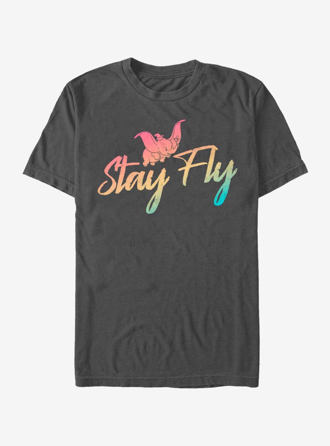 Disney Dumbo Stay Fly T-Shirt, CHARCOAL, hi-res