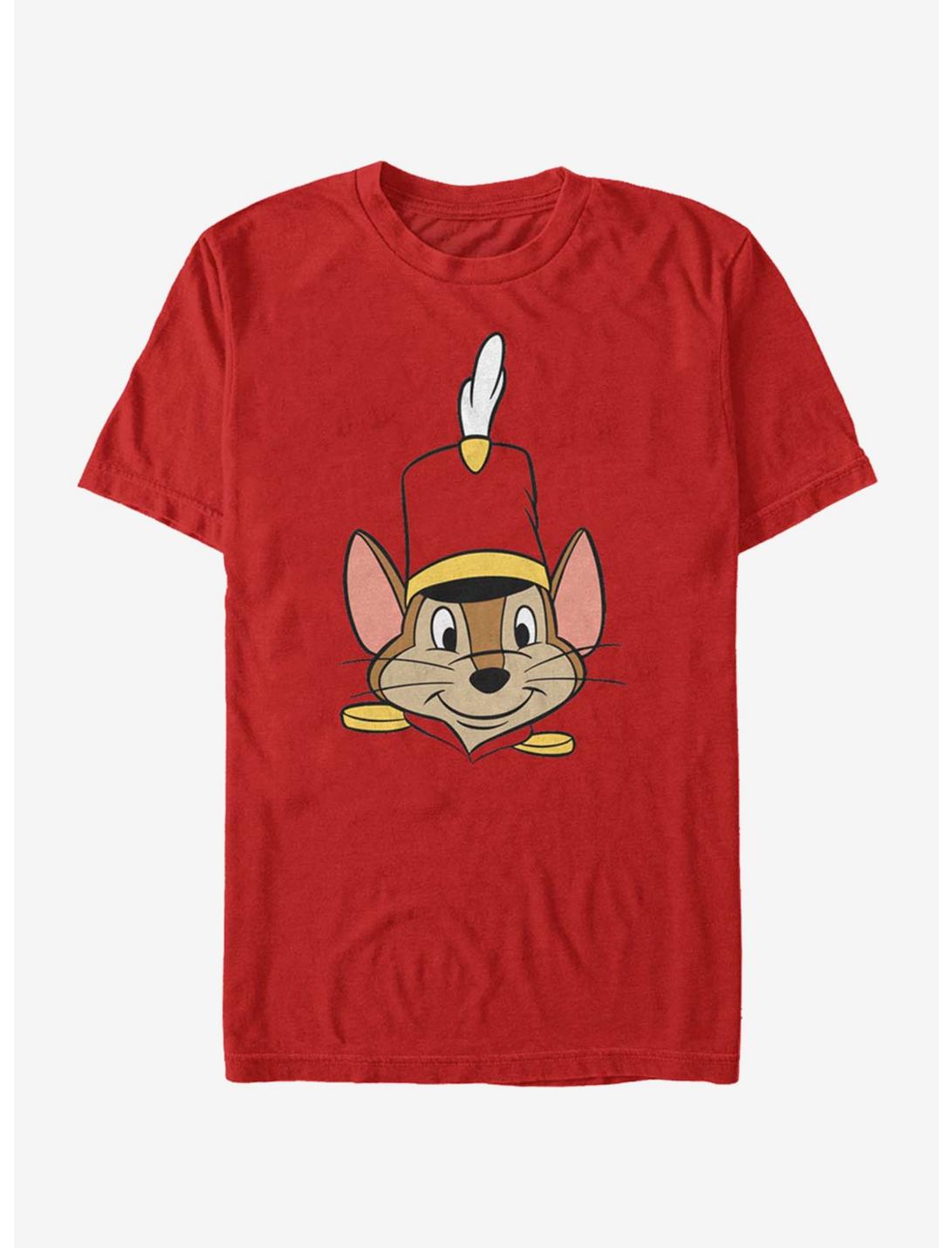 Disney Dumbo Timothy Big Face T-Shirt, RED, hi-res