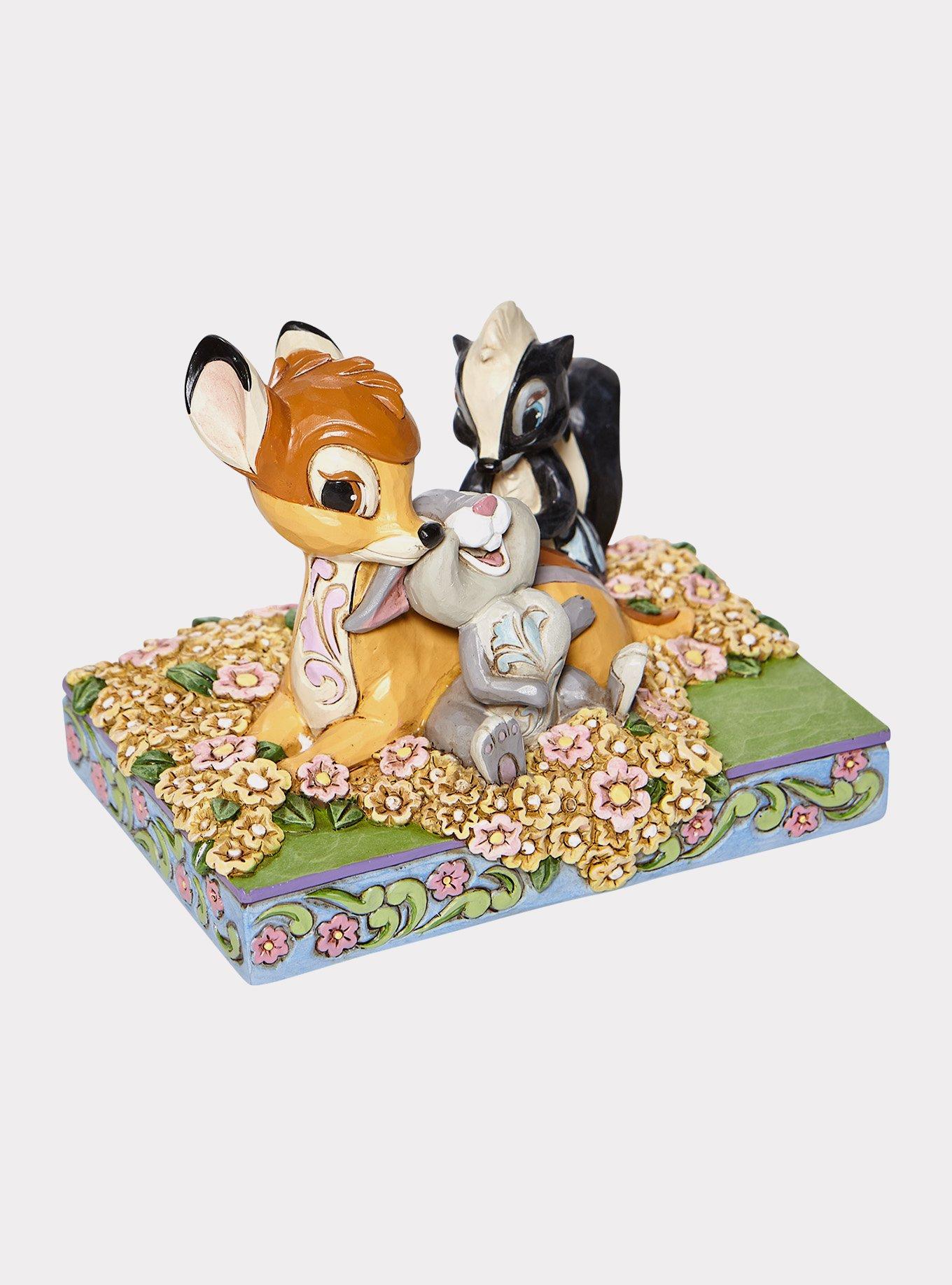 Disney Traditions Jim Shore Bambi & Friends In Flowers Figurine, , hi-res