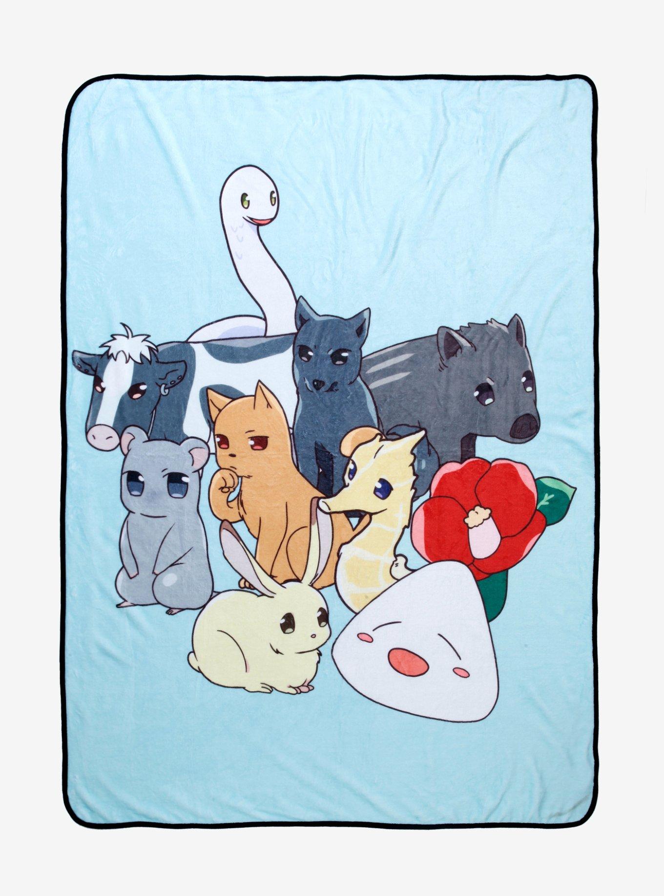 Fruits Basket Zodiac Form Throw Blanket