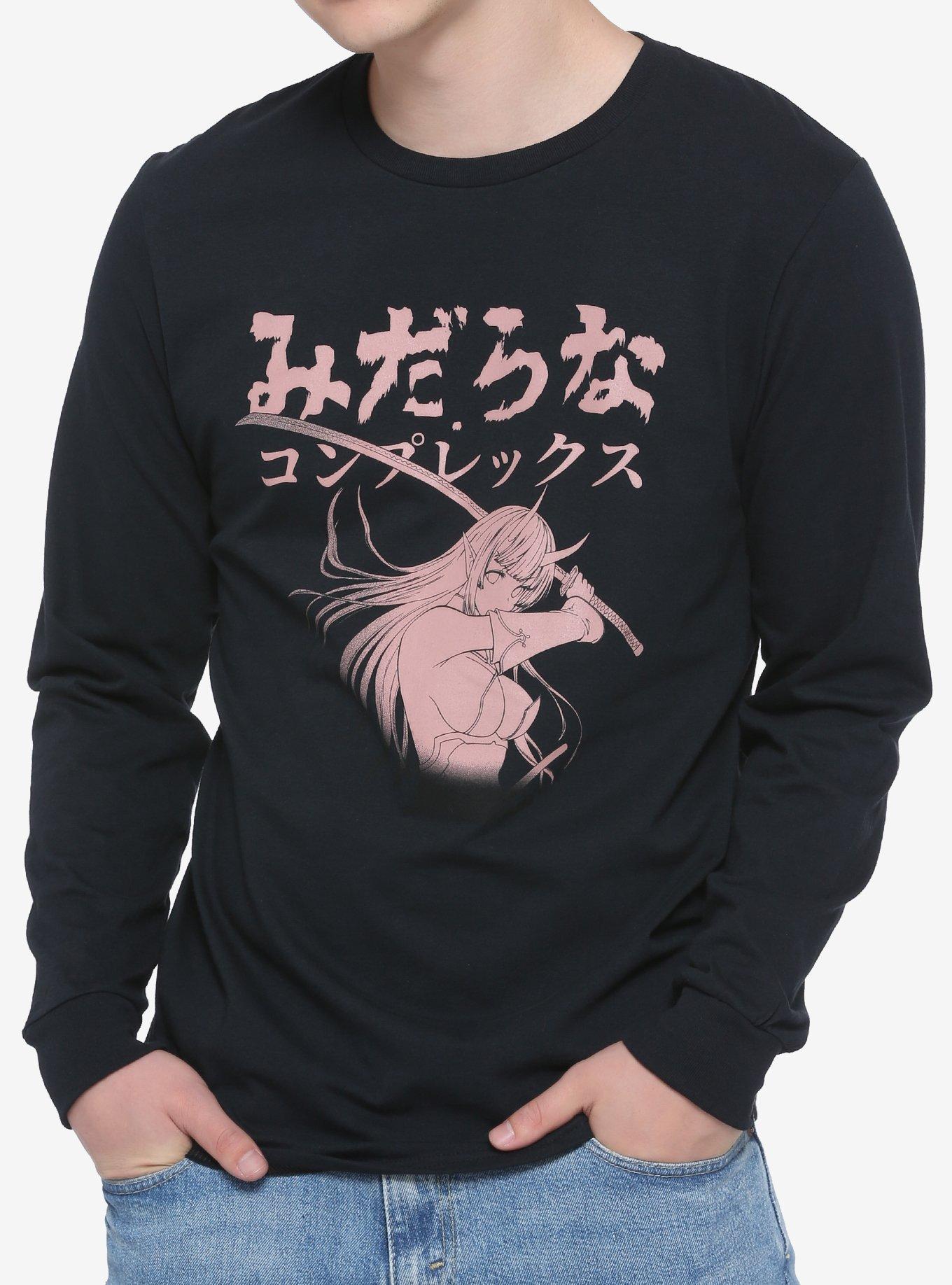 Lewd Complex Cut-Throat Long-Sleeve T-Shirt, BLACK, hi-res