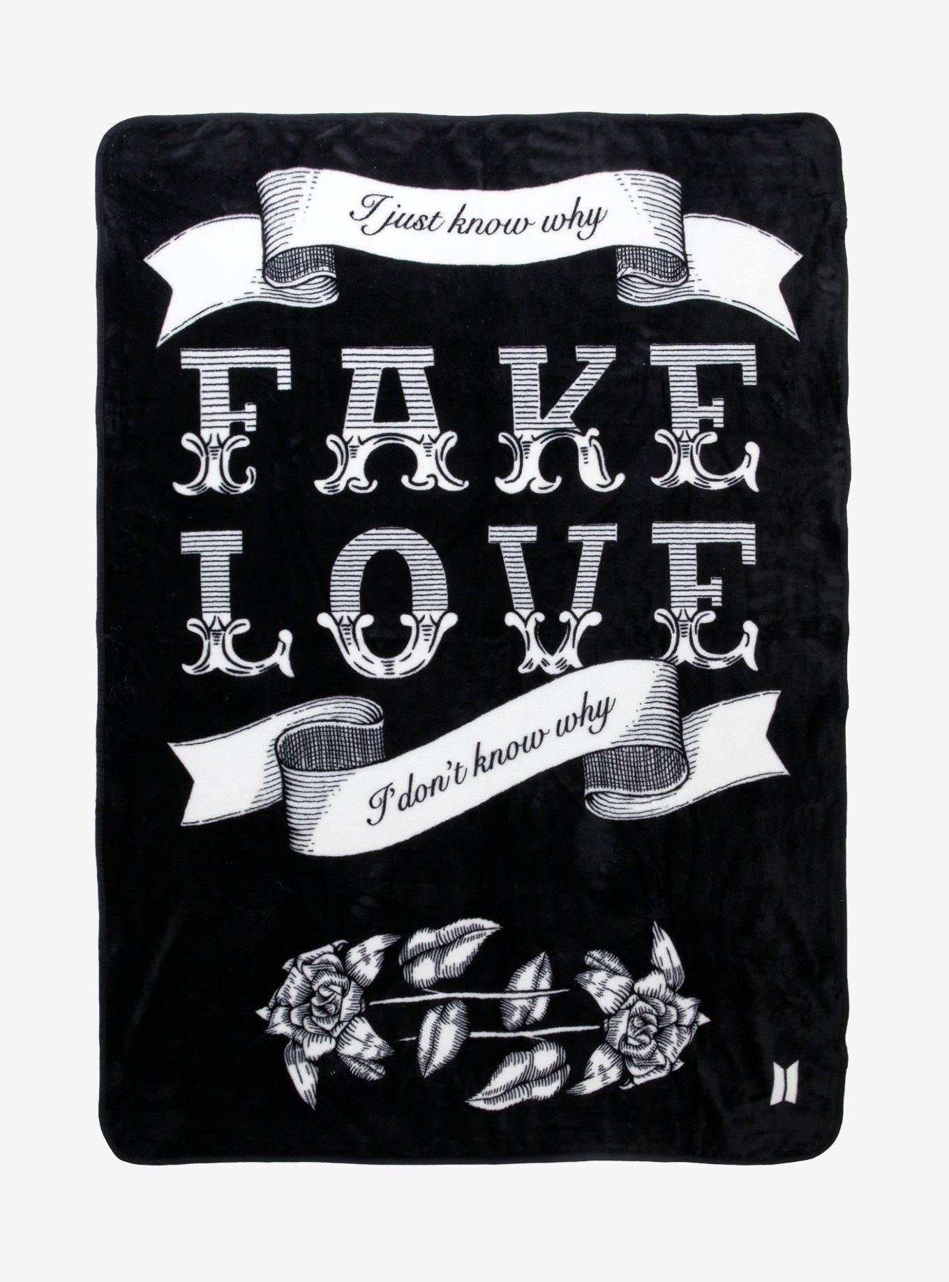 BTS Fake Love Throw Blanket Hot Topic