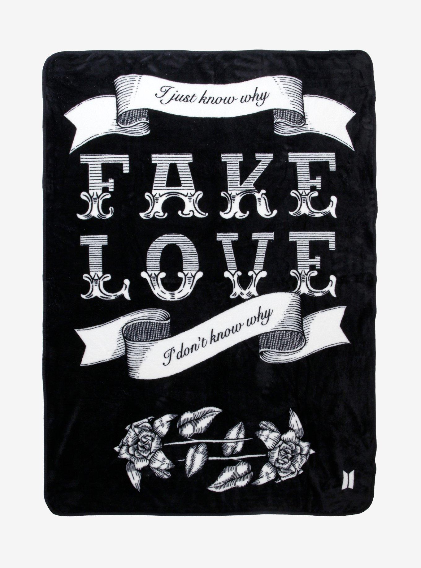 BTS Fake Love Throw Blanket