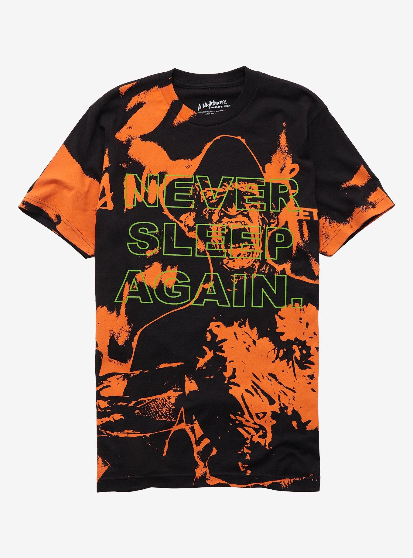 A Nightmare On Elm Street Never Sleep Again T-Shirt, ORANGE, hi-res