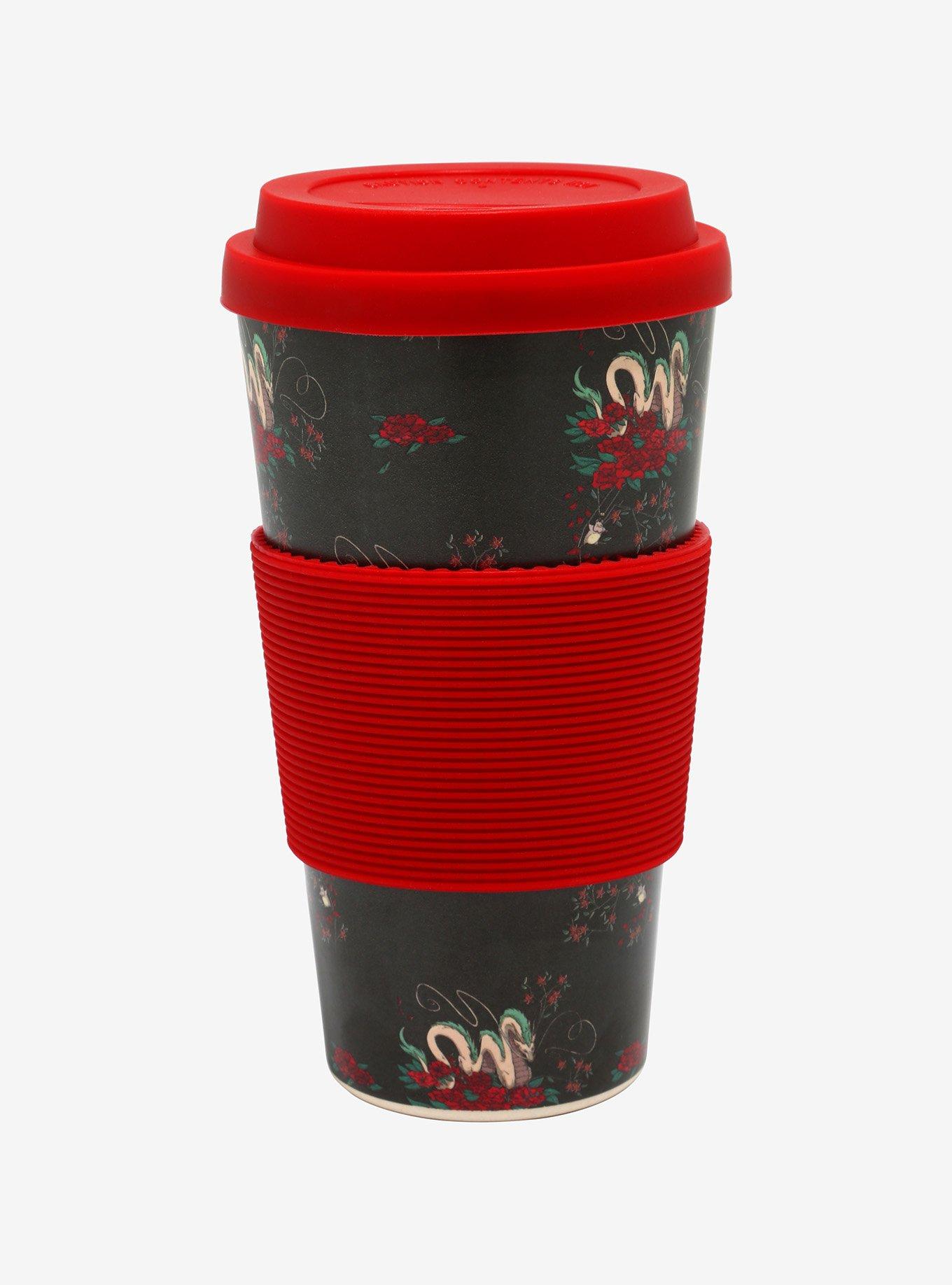 Studio Ghibli Spirited Away Haku Floral Bamboo Travel Mug