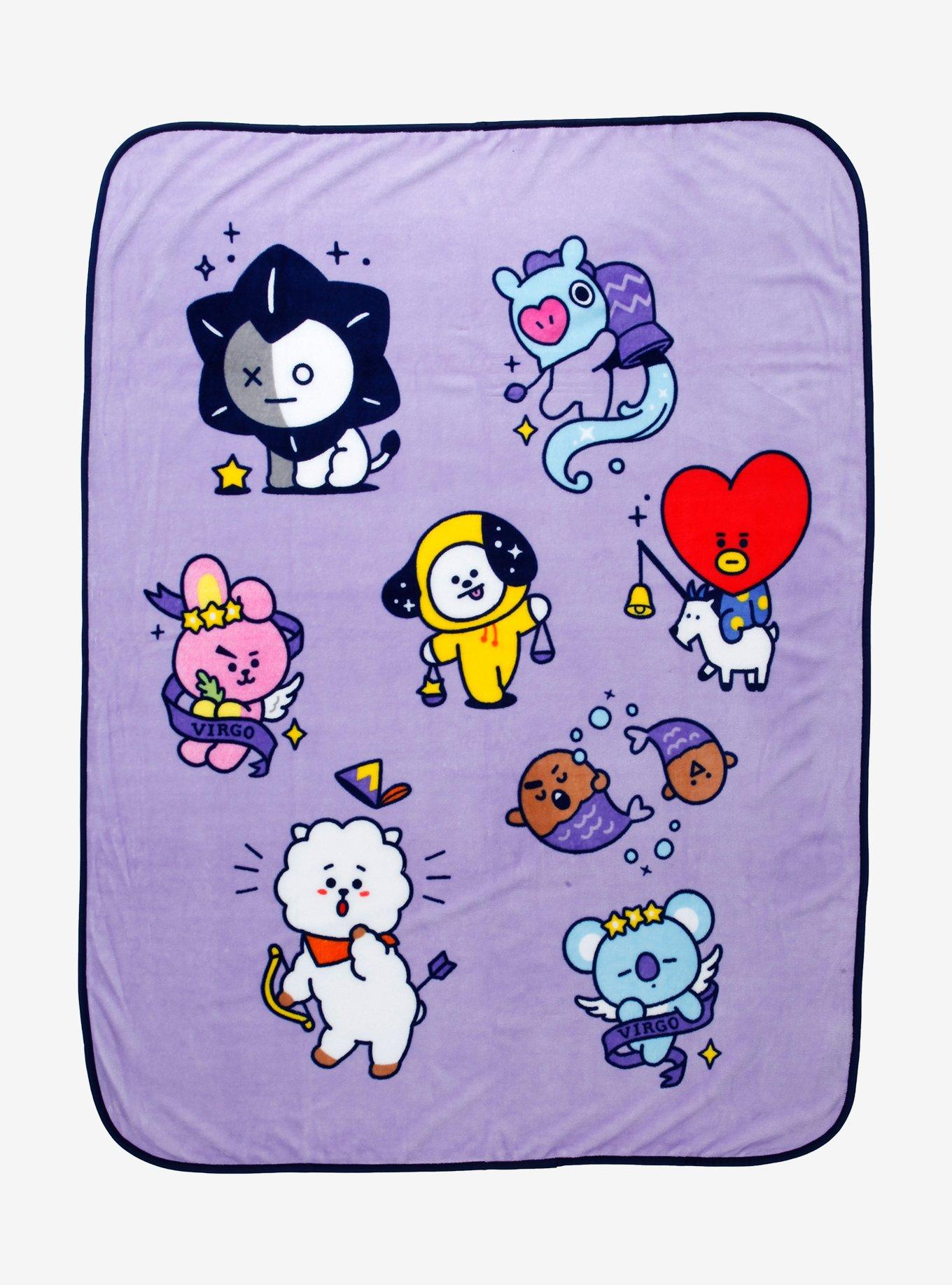 BT21 Astrology Character Throw Blanket