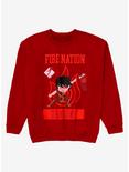 Avatar: The Last Airbender Fire Nation Dragons Crewneck - BoxLunch Exclusive, CARDINAL, hi-res