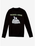 The Simpsons Treehouse of Horror Skeleton Couch Crewneck - BoxLunch Exclusive, BLACK, hi-res