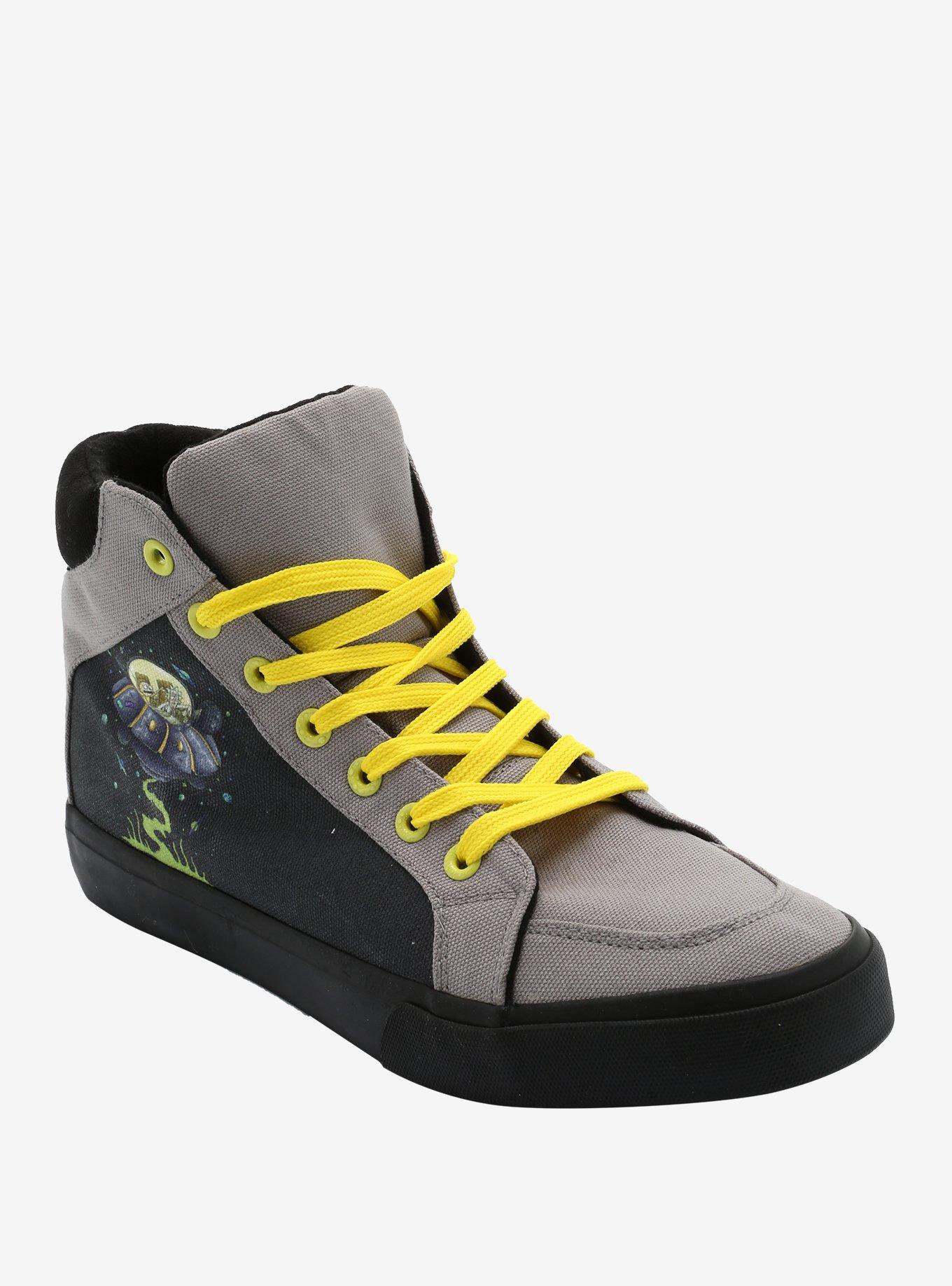 Rick And Morty Spaceship Hi-Top Sneakers, MULTI, hi-res