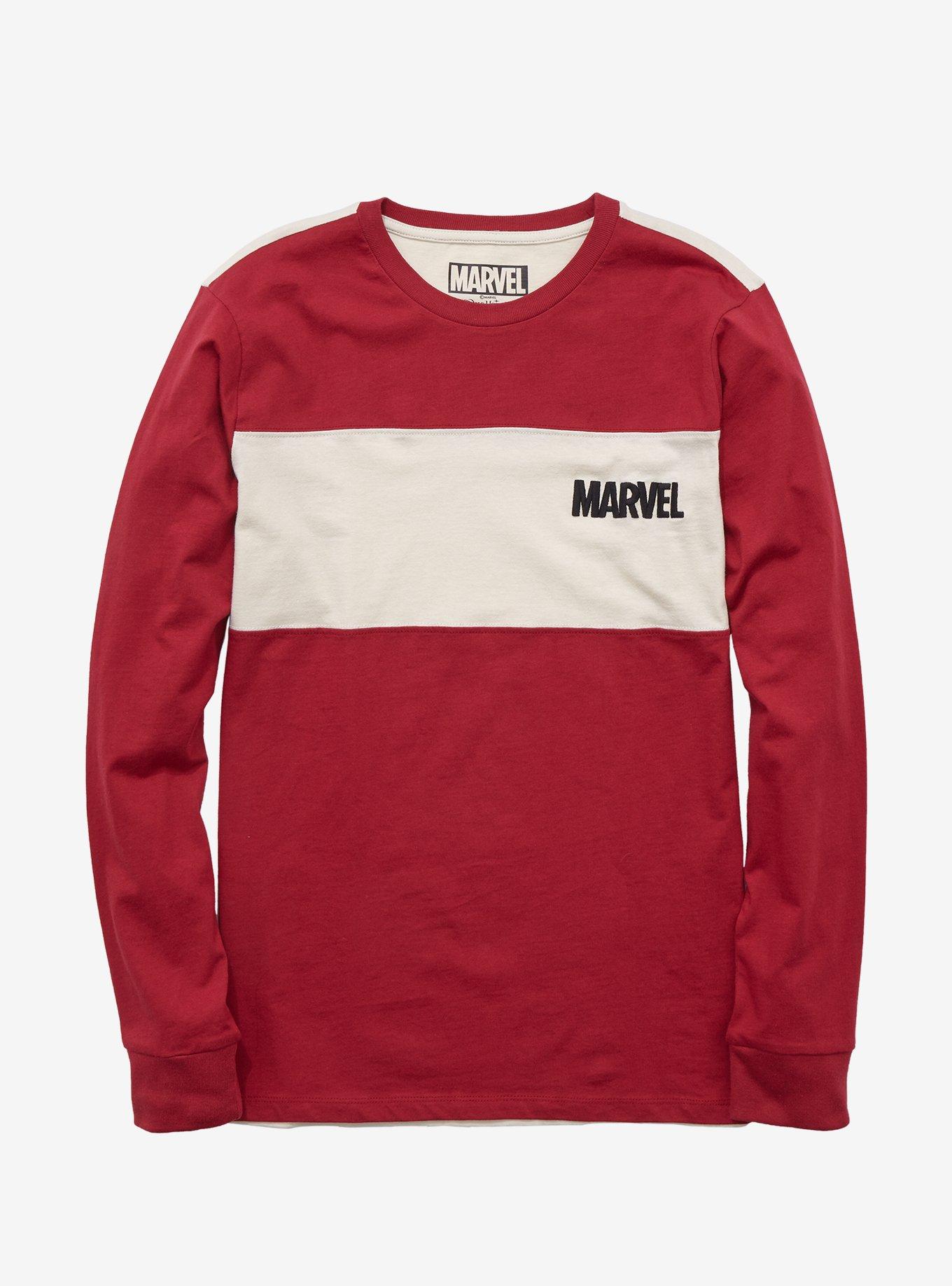 Marvel Logo Panel Crewneck - BoxLunch Exclusive | BoxLunch