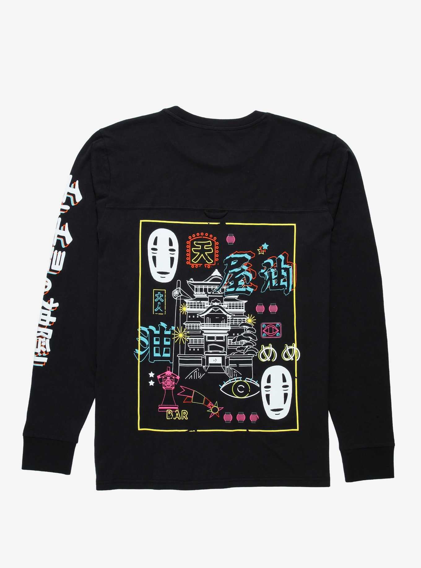 Studio Ghibli Spirited Away No-Face Neon Lights Long Sleeve T-Shirt - BoxLunch Exclusive, , hi-res