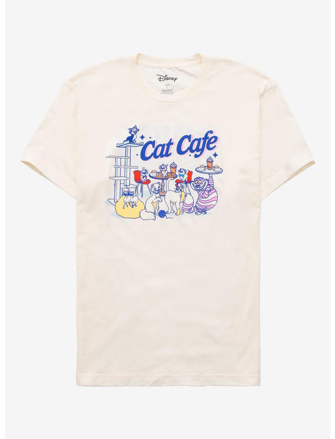 Disney Cat Cafe T-Shirt, BLACK, hi-res