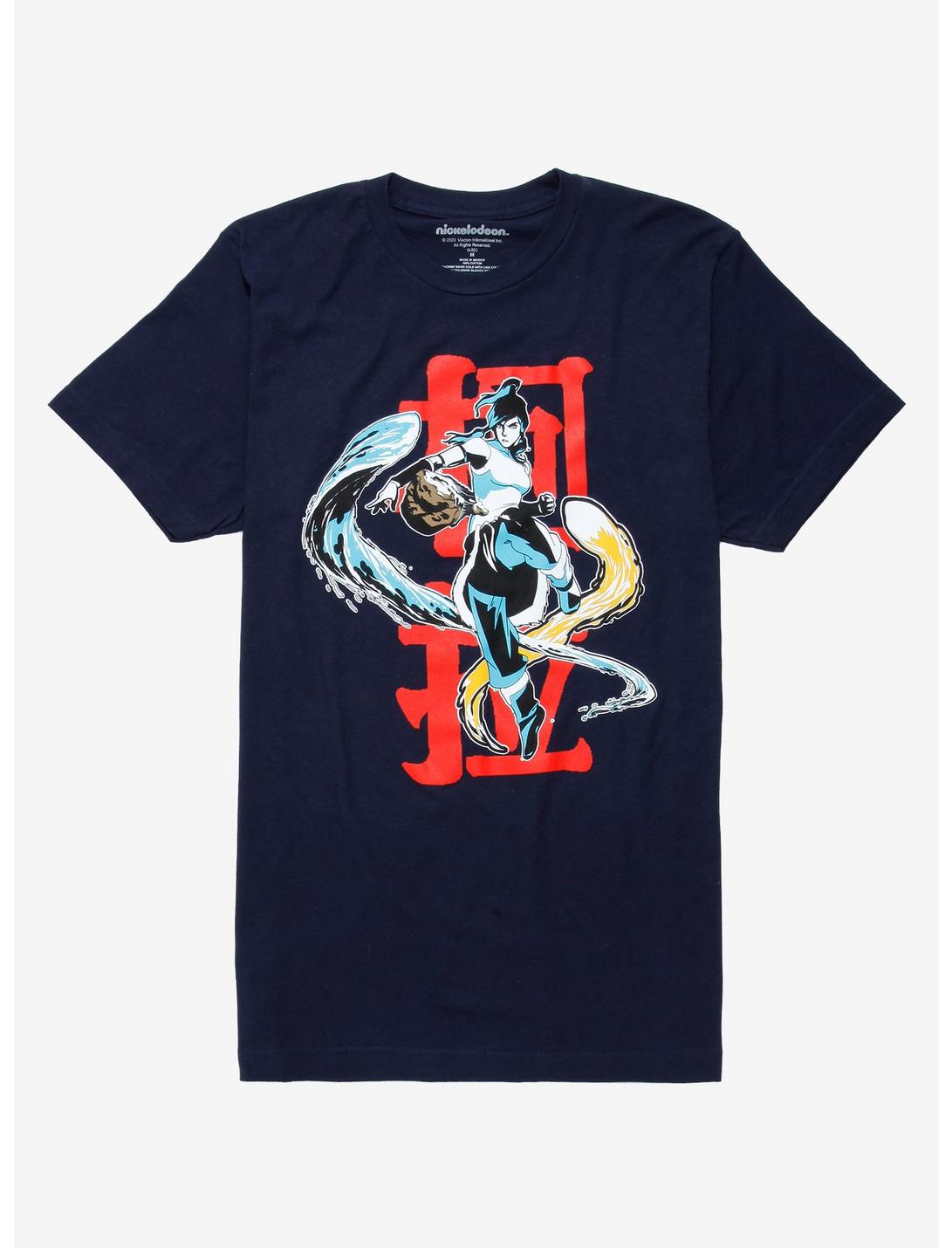 The Legend of Korra Avatar Korra T-Shirt - BoxLunch Exclusive, NAVY, hi-res
