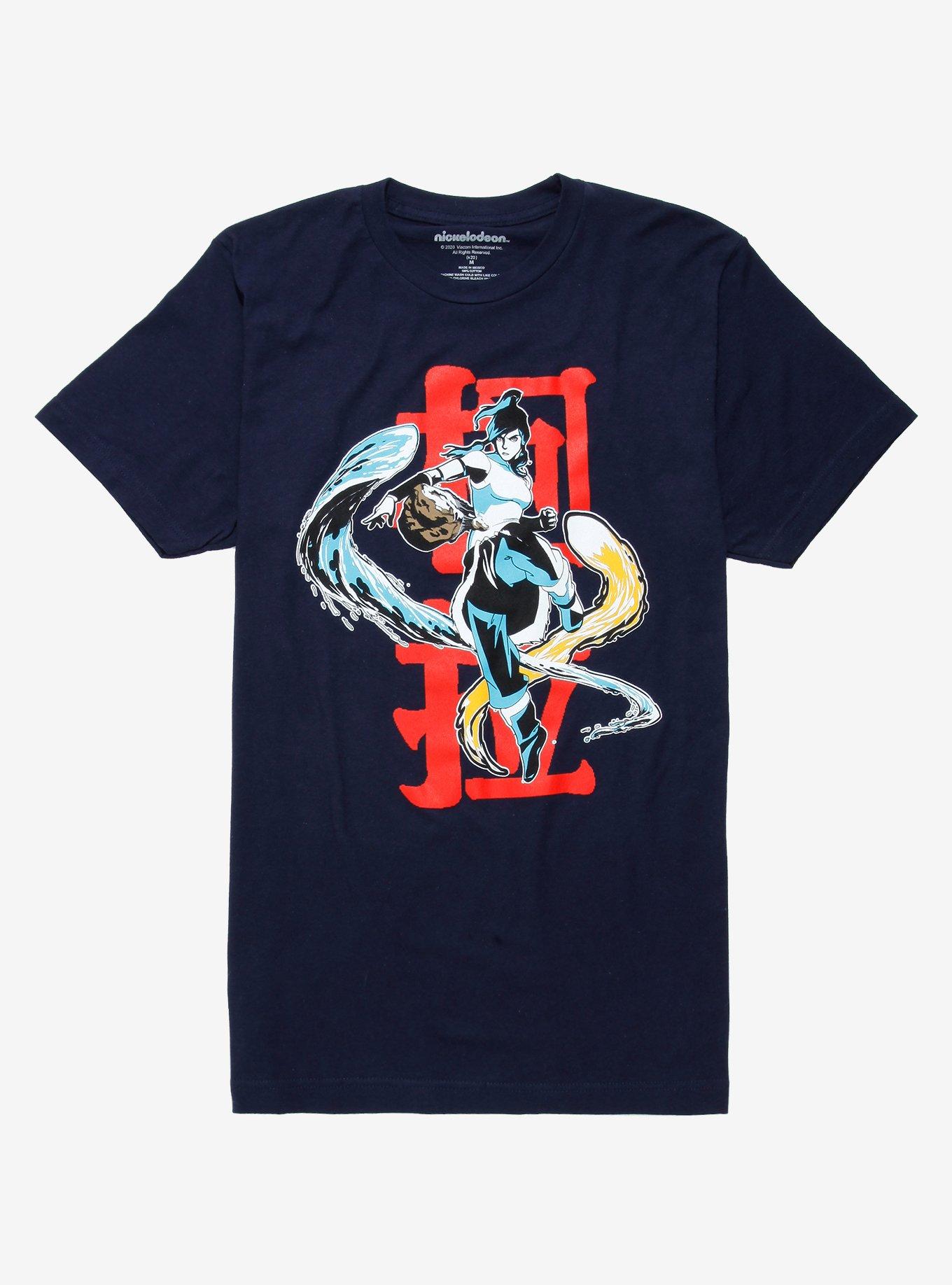 The Legend of Korra Avatar Korra T-Shirt - BoxLunch Exclusive, NAVY, hi-res
