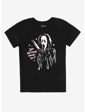 Plus Size Scream Ghost Face You Like Scary Movies Too? Boyfriend Fit Girls T-Shirt, , hi-res