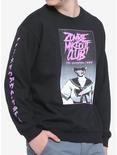Zombie Makeout Club Poster Sweatshirt, BLACK, hi-res