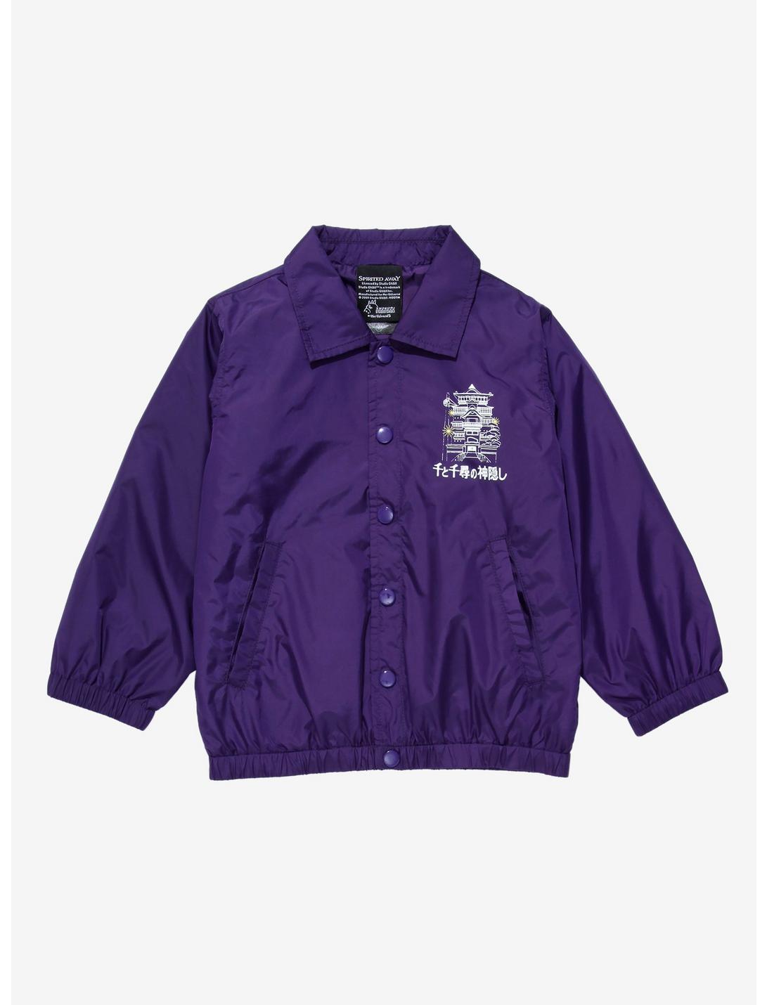 Her Universe Studio Ghibli Spirited Away Bathhouse Toddler Coach's Jacket - BoxLunch Exclusive, PURPLE, hi-res