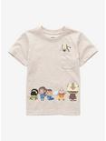 Avatar: The Last Airbender Chibi Characters Pocket  Toddler T-Shirt - BoxLunch Exclusive, TAN/BEIGE, hi-res
