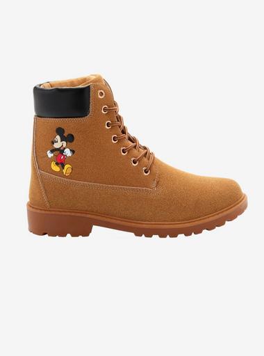 NEW Men\'s MICKEY MOUSE Lace Up Combat Boots Ankle Tan Size 12 Disney‎ Chukka NEW Men\ main image 2