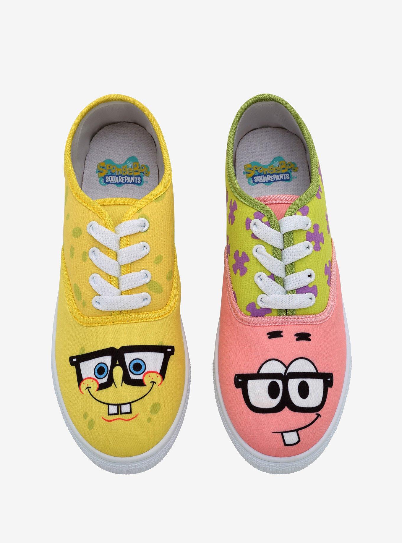 Patrick and spongebob shoes hotsell