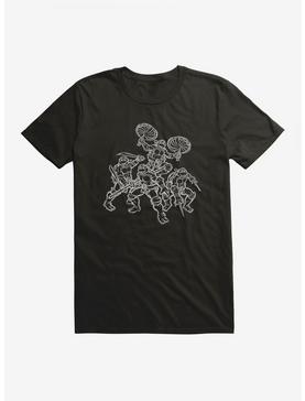 Teenage Mutant Ninja Turtles Group Battle Outline T-Shirt, , hi-res