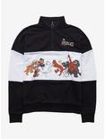 Disney The Aristocats Panel Women's Quarter-Zip Sweater - BoxLunch Exclusive, BLACK, hi-res