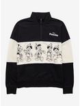 Disney Pinocchio Panel Women's Quarter-Zip Sweater - BoxLunch Exclusive, BLACK, hi-res