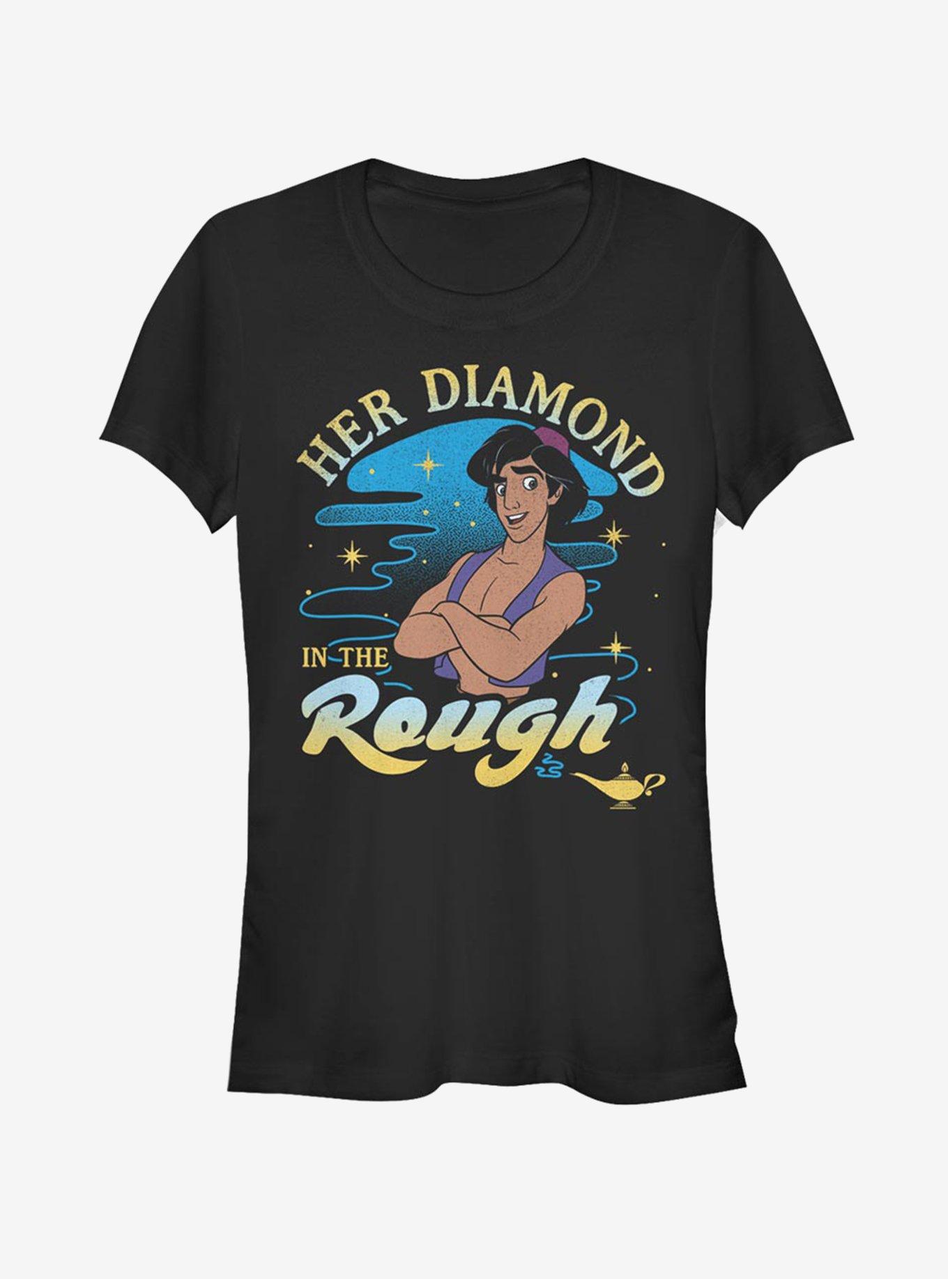 Disney Aladdin Diamond In The Rough Girls T-Shirt, BLACK, hi-res