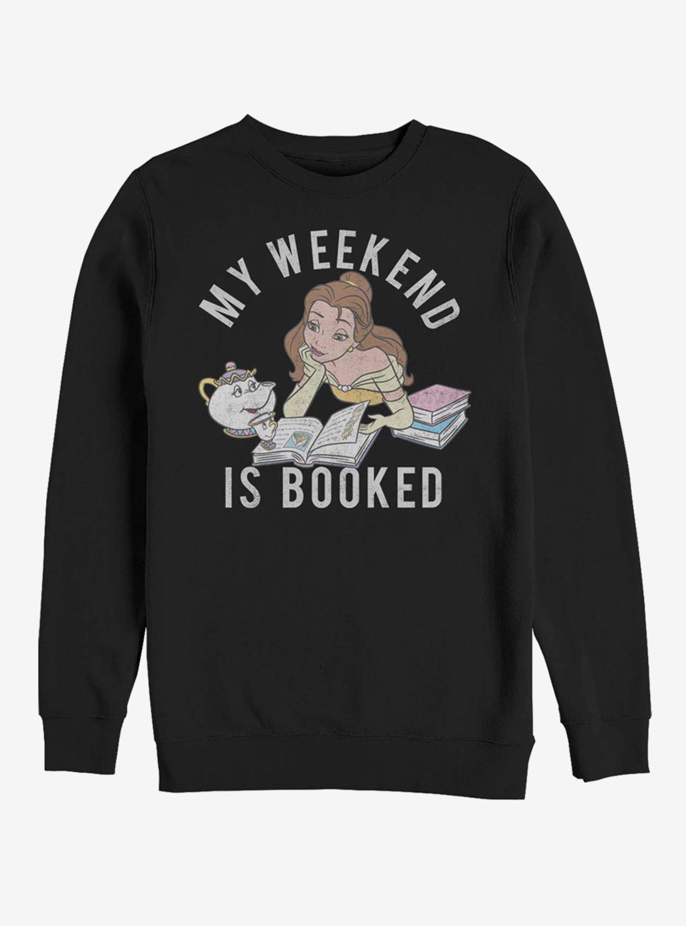 Disney Beauty And The Beast Booked Crew Sweatshirt, , hi-res