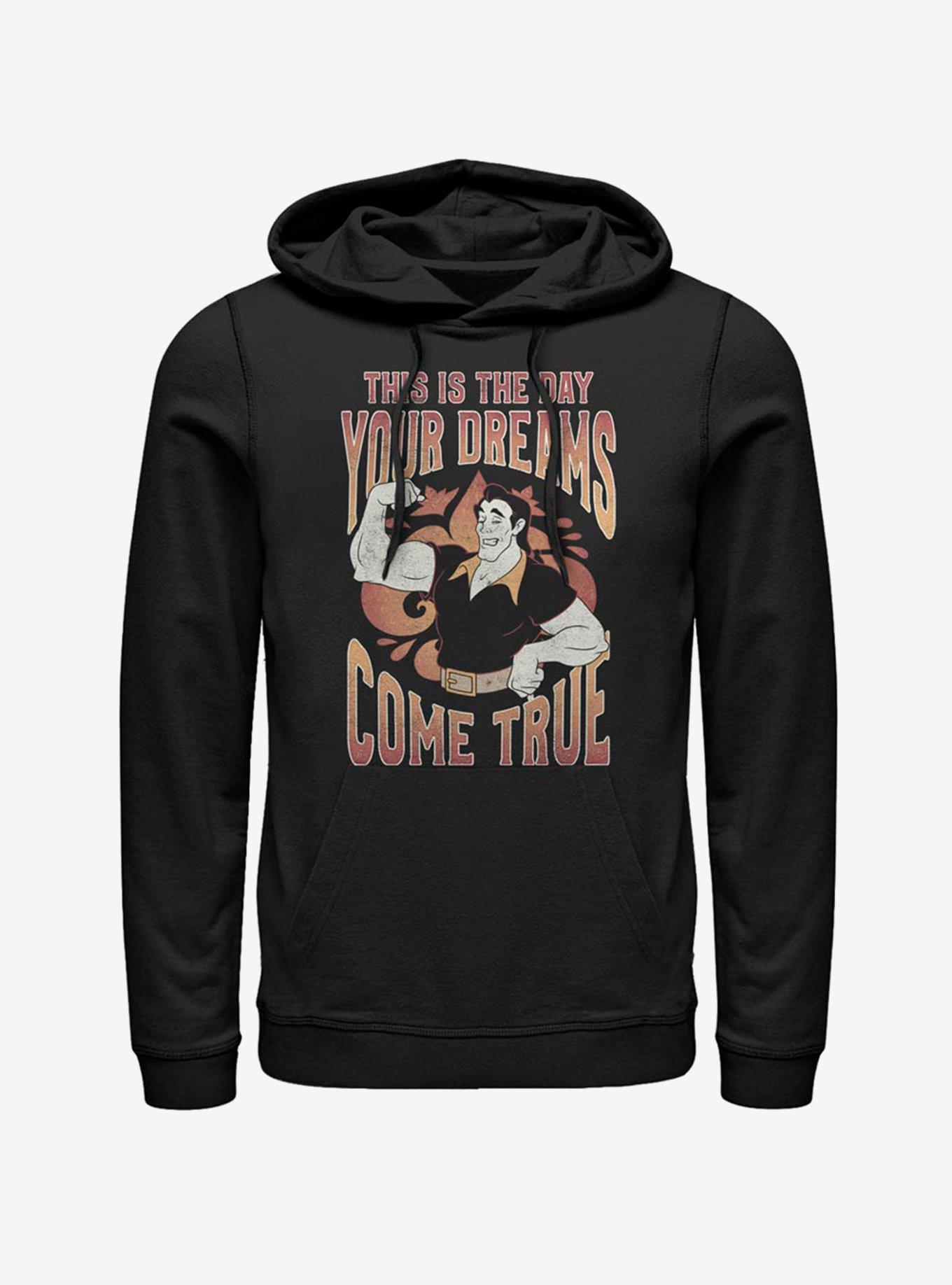 Disney Beauty And The Beast Gaston Dreams Hoodie - BLACK | Hot Topic