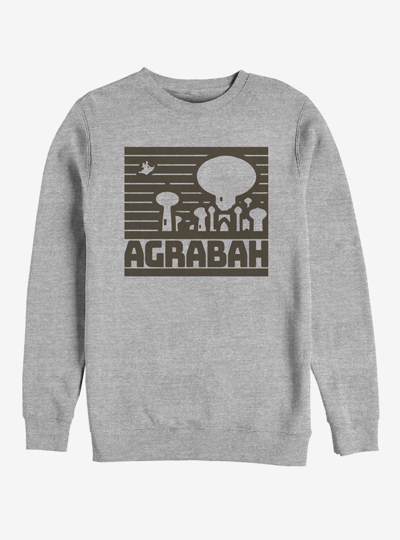 Disney Aladdin Simple Agrabah Crew Sweatshirt, ATH HTR, hi-res