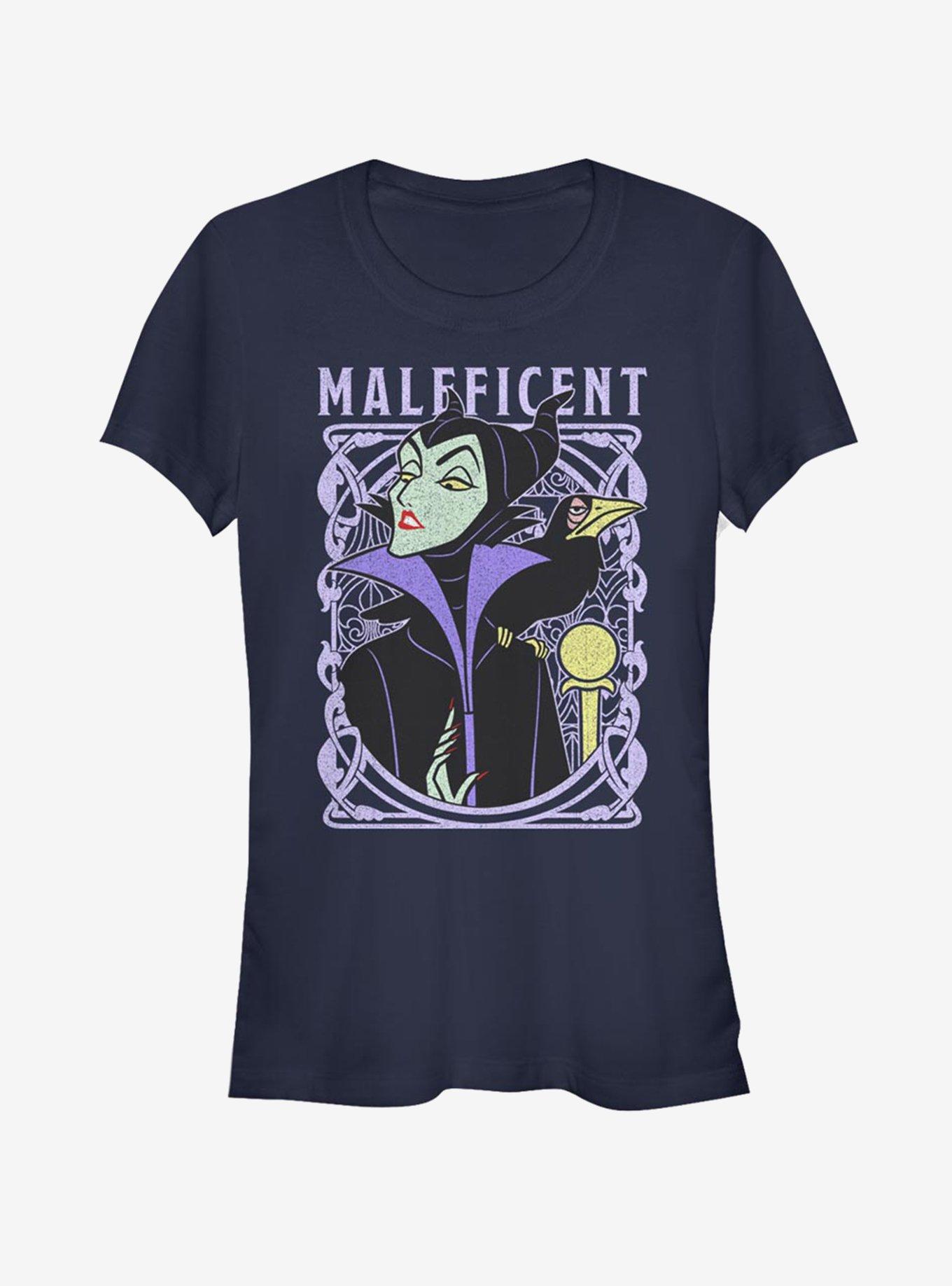Disney Sleeping Beauty Maleficent Color Girls T-Shirt, NAVY, hi-res