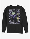 Disney Sleeping Beauty Maleficent Color Crew Sweatshirt, BLACK, hi-res
