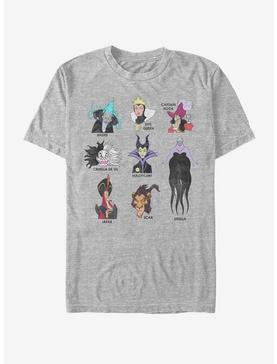 Disney Villains List T-Shirt, ATH HTR, hi-res
