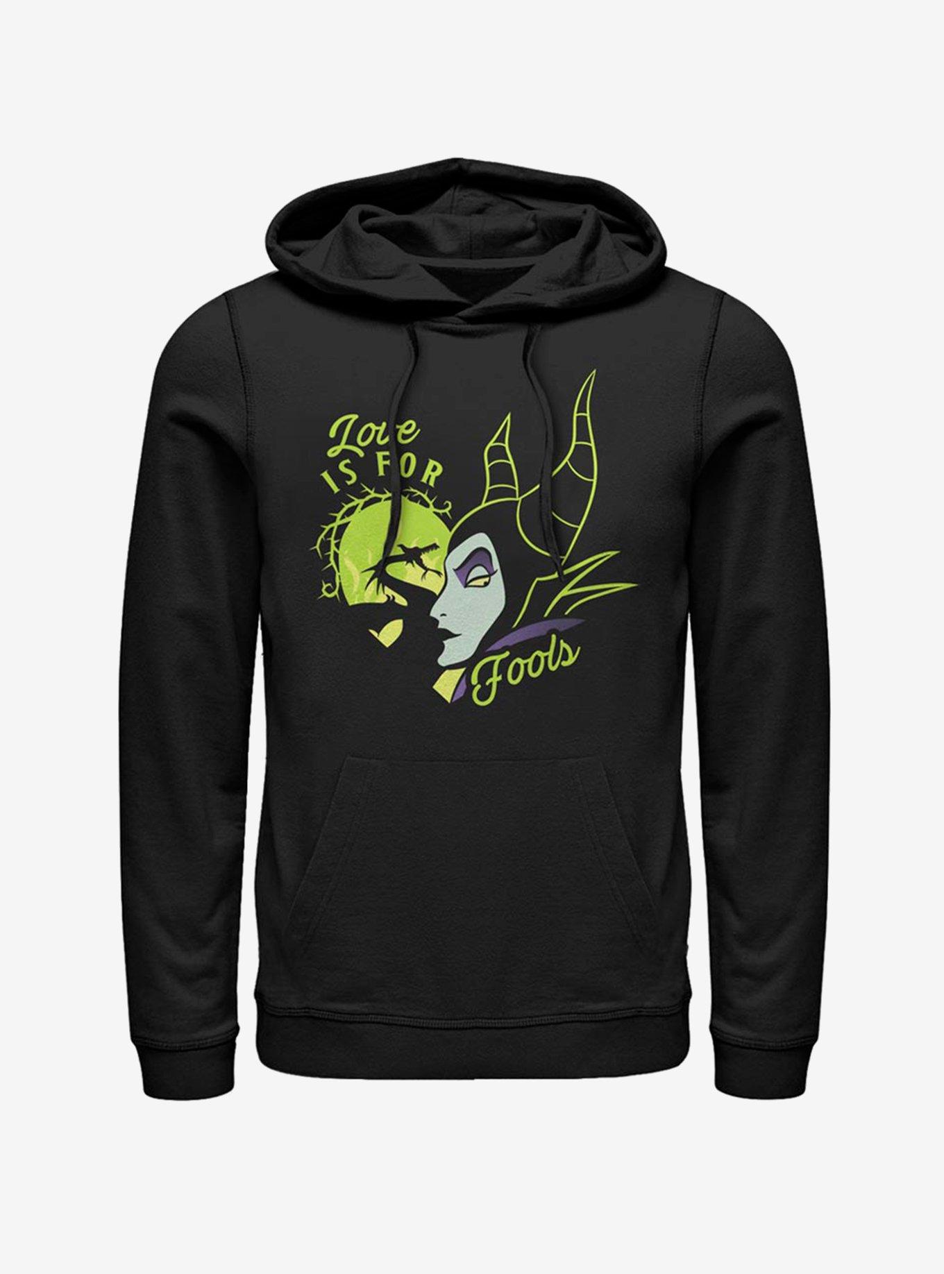 Disney Sleeping Beauty Maleficent Fools Love Hoodie, BLACK, hi-res