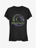 Disney Sleeping Beauty Rave Maleficent Girls T-Shirt, BLACK, hi-res