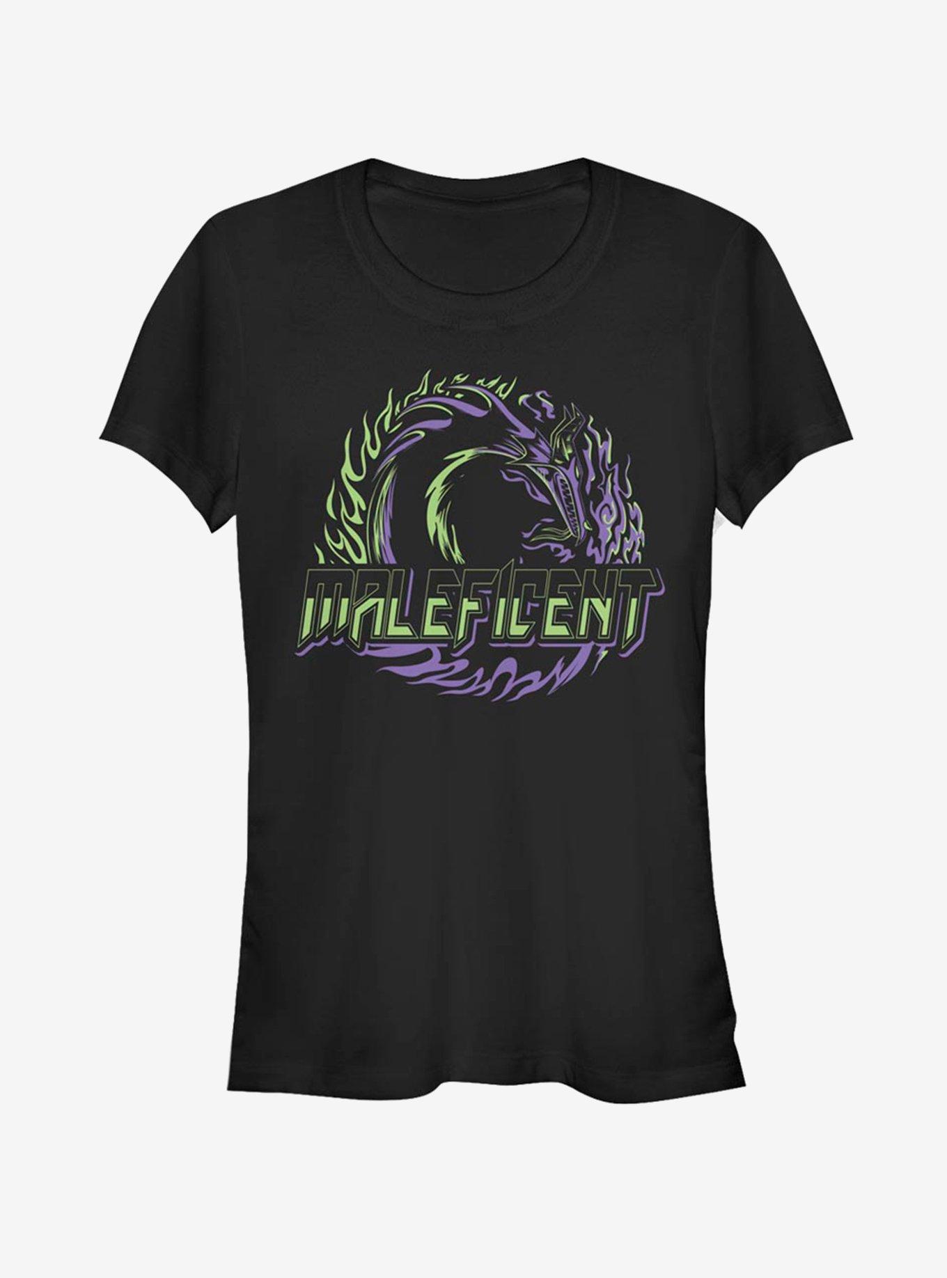 Disney Sleeping Beauty Rave Maleficent Girls T-Shirt, BLACK, hi-res