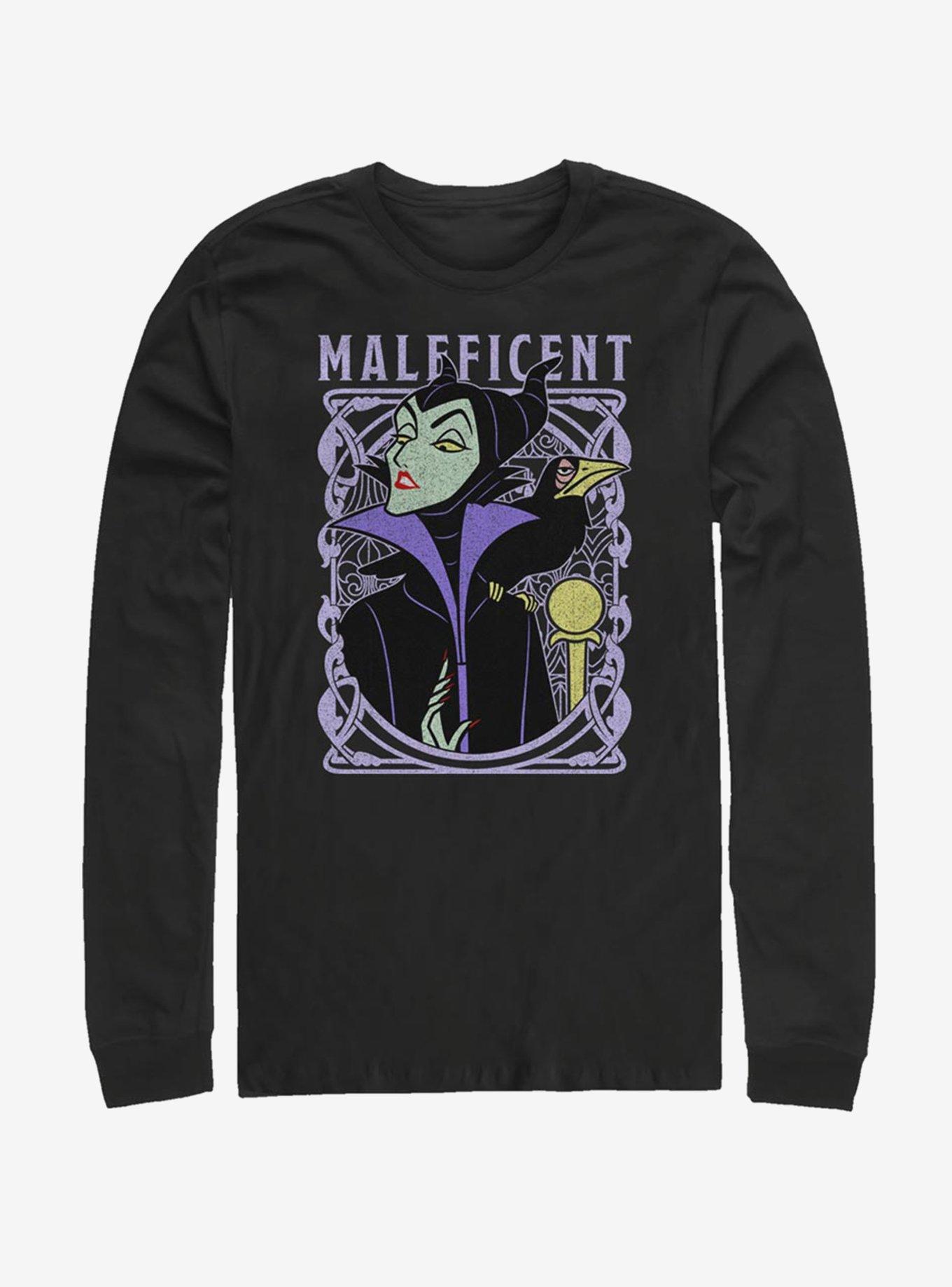 Disney Sleeping Beauty Maleficent Color Long-Sleeve T-Shirt, BLACK, hi-res