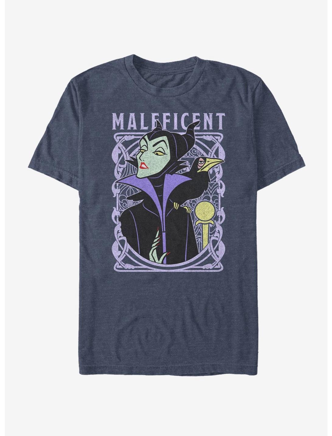 Disney Sleeping Beauty Maleficent Color T-Shirt, NAVY HTR, hi-res
