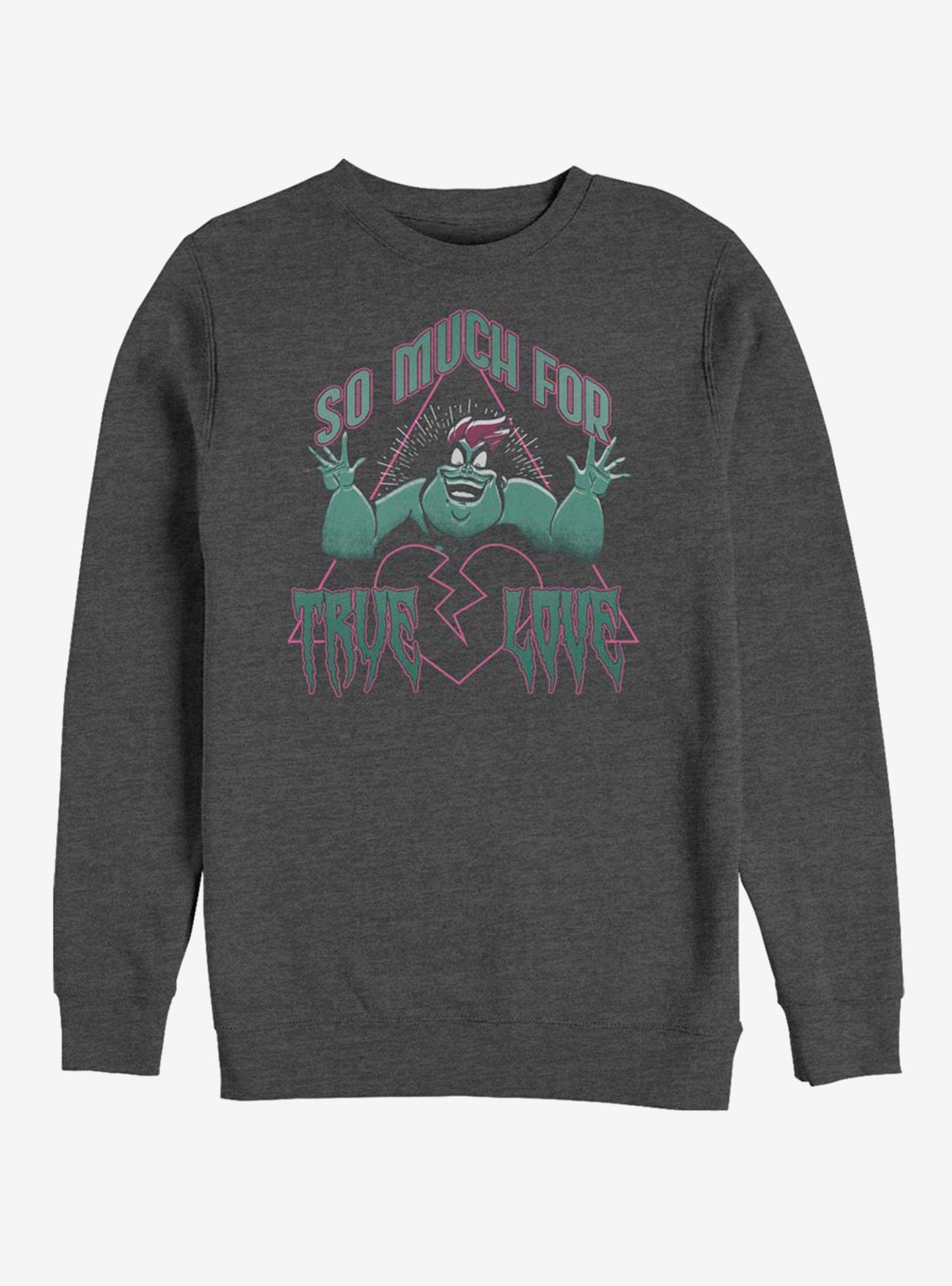 Disney The Little Mermaid So Much For Ursula Crew Sweatshirt, CHAR HTR, hi-res
