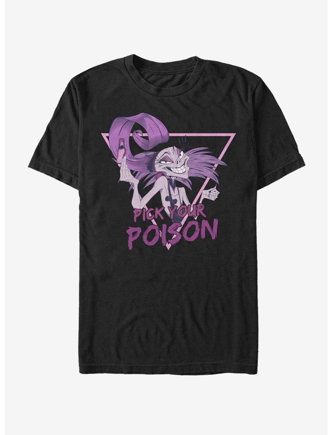 Disney The Emperor's New Groove Pick Your Poison T-Shirt, BLACK, hi-res