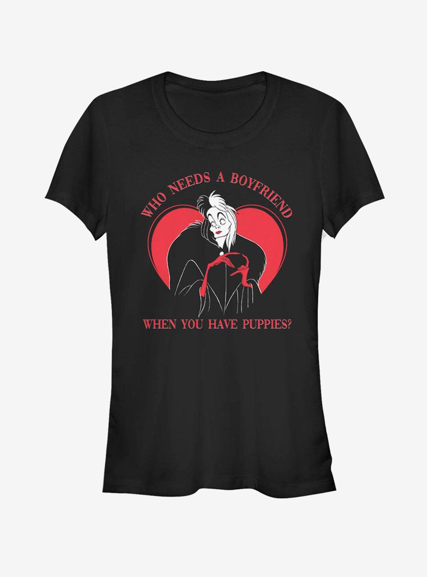 Disney Villains Cruella De Vil When You Have Puppies Girls T-Shirt, BLACK, hi-res