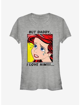 Disney The Little Mermaid Crybaby Ariel Zoom Girls T-Shirt, ATH HTR, hi-res