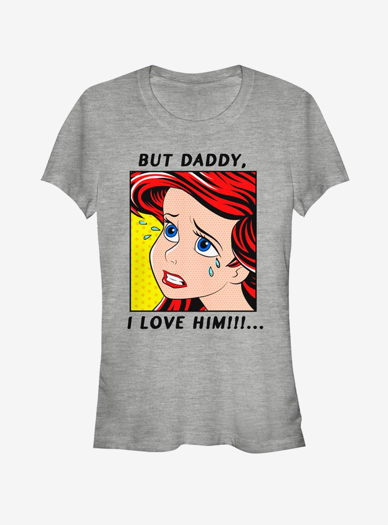 Disney The Little Mermaid Crybaby Ariel Zoom Girls T-Shirt, ATH HTR, hi-res